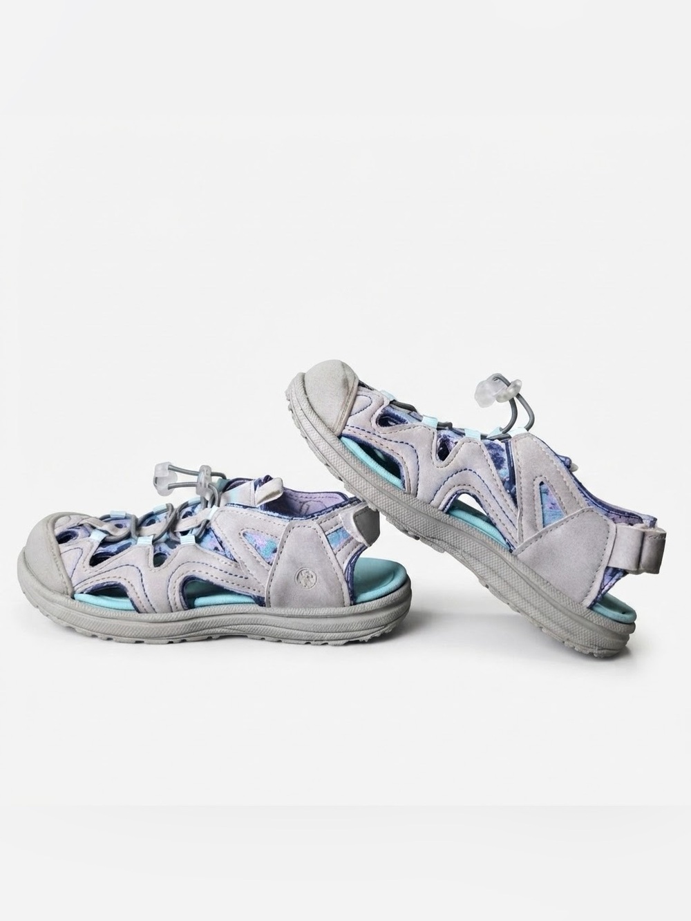 Northside Kids Sport Sandals Closed Toe Water Shoes Size 3 Purple Multi